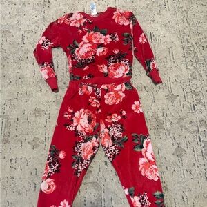 The Children's Place Red Floral Set